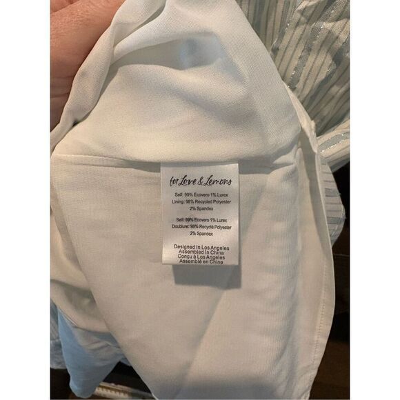 NWT For Love & Lemons Leslie Mini Dress Blue & White Stripe Size Small - Picture 8 of 8